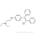 Ethanamin, 2- [4- (2-Chlor-1,2-diphenylethenyl) phenoxy] -N, N-diethyl-CAS 911-45-5